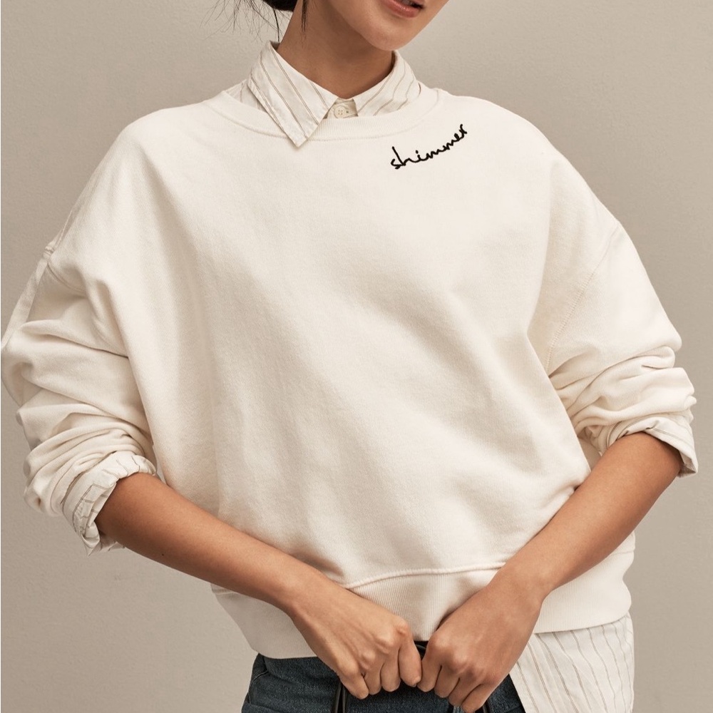 Anthropologie Pilcro Embroidered Sweatshirt